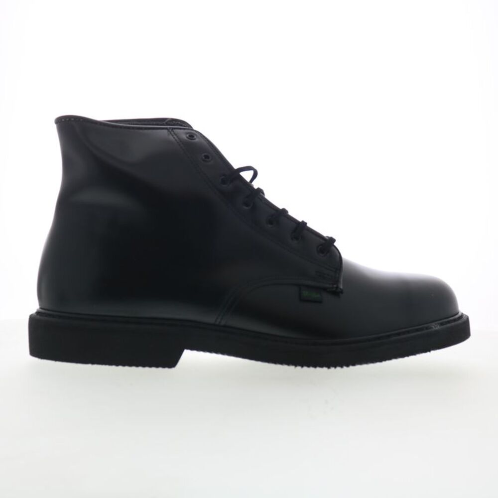 Bates Mens Lites Leather 7 Eye Black Boots (NWT)